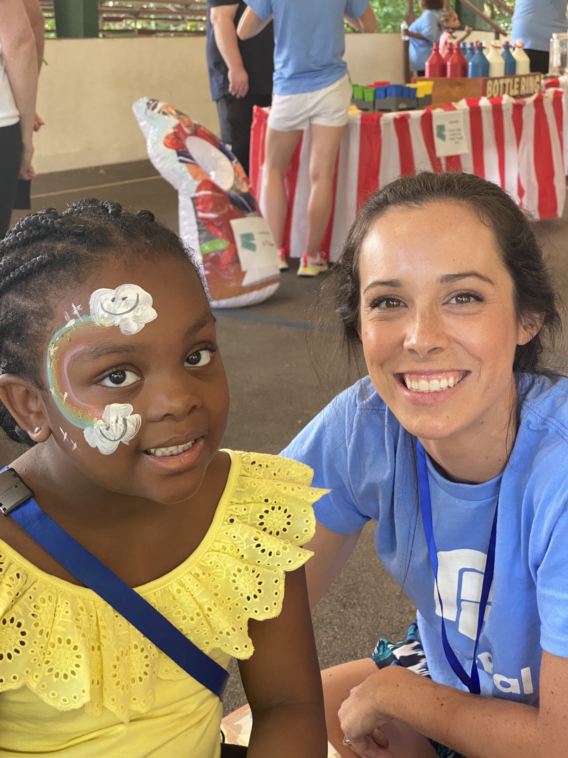 camp dreamcatcher face painting activity